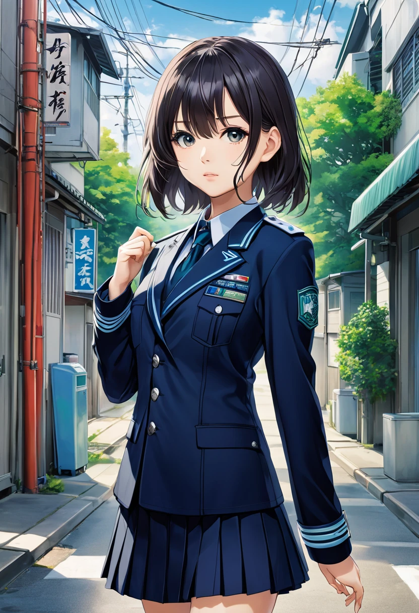 Character portrait、full-body portrait、Keyakizaka46、woman、Idol、uniform