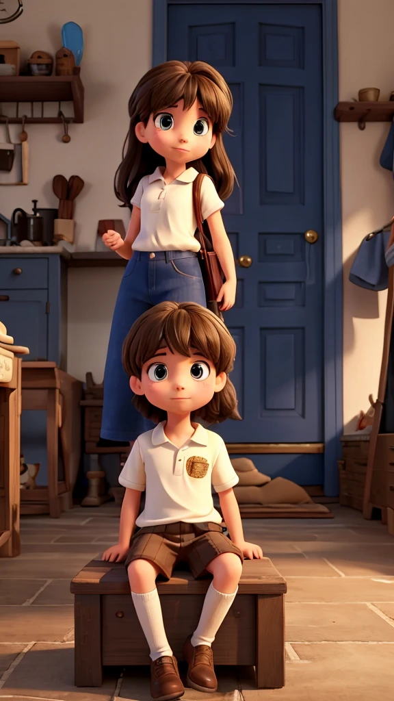 The girl's family came to see a boy and everyone was sitting