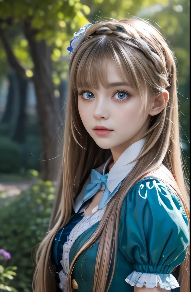 Alice in Wonderland, Ultra-high resolution,Ultra high definition, Alice, 20 years old, Magical creatures all around you, masterpiece, detailed