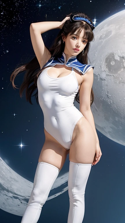 mai shiranui, sailor moon cosplay, super glossy skin, Anime girl with black hair and hair accessories, ahegao, artwork in the style of guweiz, photorealistic anime girl render, photorealistic anime, Realistic Anime, anime. gentle lighting, soft full body shot 8 k, realistic anime artstyle, 3 d anime realistic, 8k artistic nose bokeh, anime realism style, kawaii realistic portrait, Beautiful anime portraits、viewing from below, ((sailor moon cosplay with and genitald, ultra detailed vagina)), Wear style accessories......, completely nude, sitting with ong up,,Painful face,Sweat,exhausted, weak,weak face (((spread legs: 1.8)), ((breeolas exposed)), ((vag clitoris an exposed)), (((havingith dildo, g vagina))), Correct limbs,Perfect limbs. Both arove head