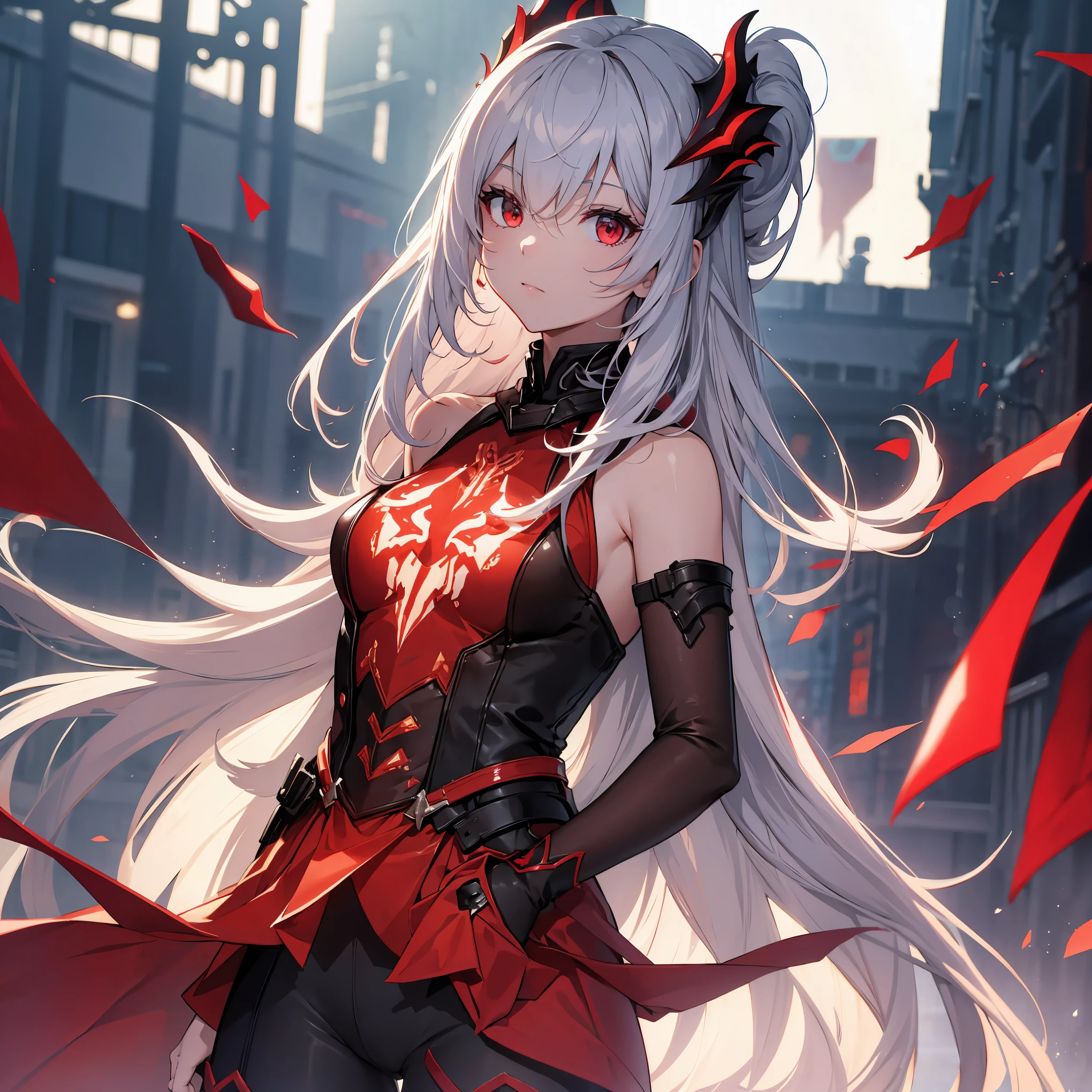 Red Necromancer, Blood Moon, Ray Tracing, masterpiece, Highest quality, super high quality, 不条理なdetailed, best Light, Best Shadow, sharp, sharp image, detailed, extremely detailed, Amazing resolution, 8k, 4K, Ultra-high resolution, Particle Effects, Beautiful Effects, Vibrant colors, neon Light, neon, Light,
