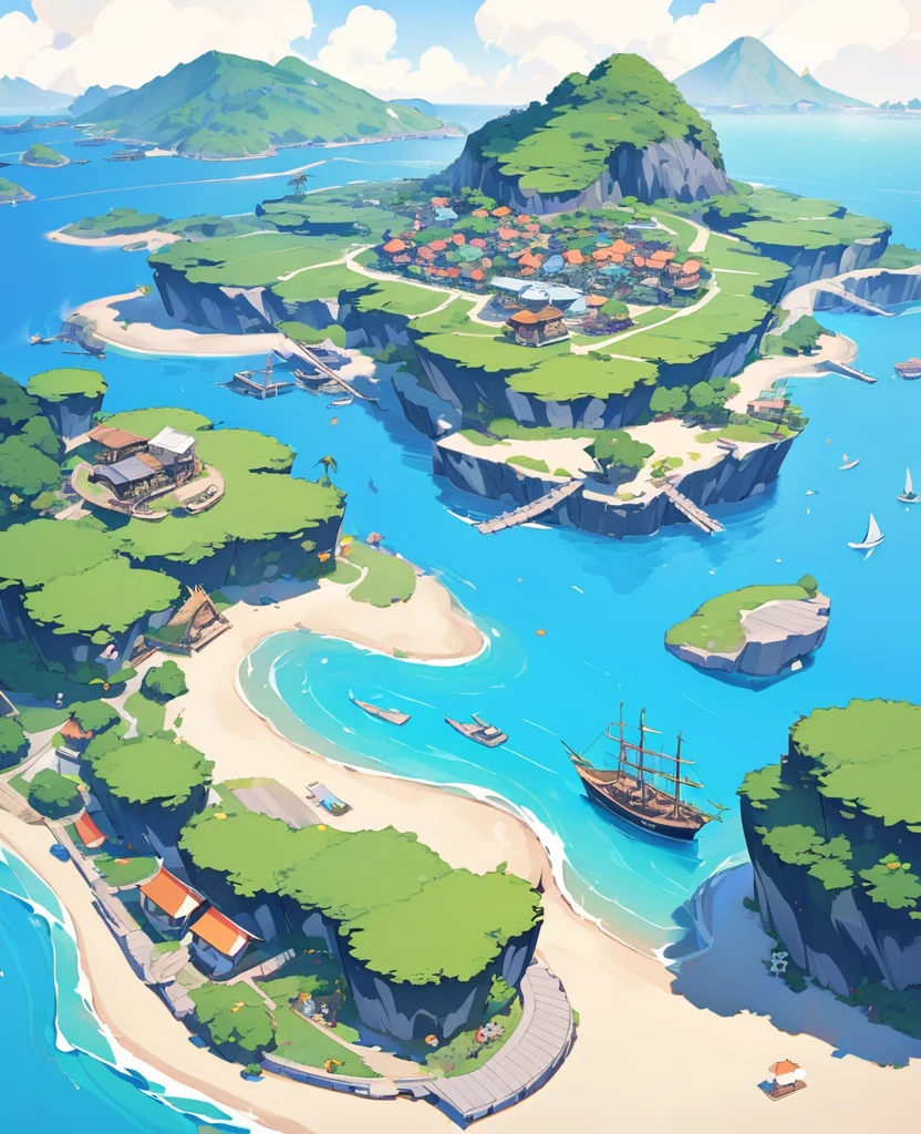 Village in costal island