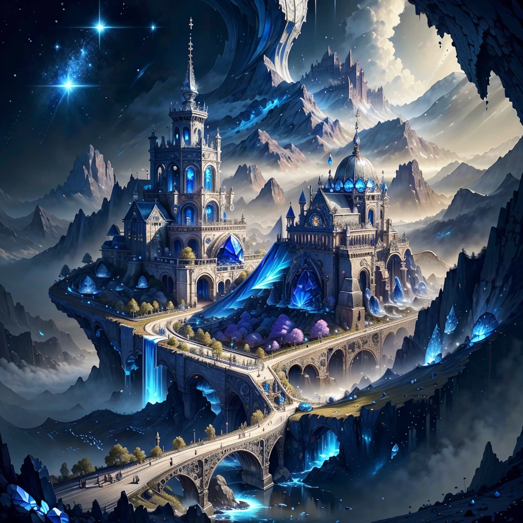 SilverSapphireAI Landscape , detailed, complex