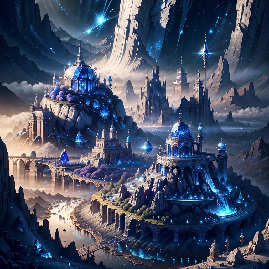 SilverSapphireAI Landscape , detailed, complex