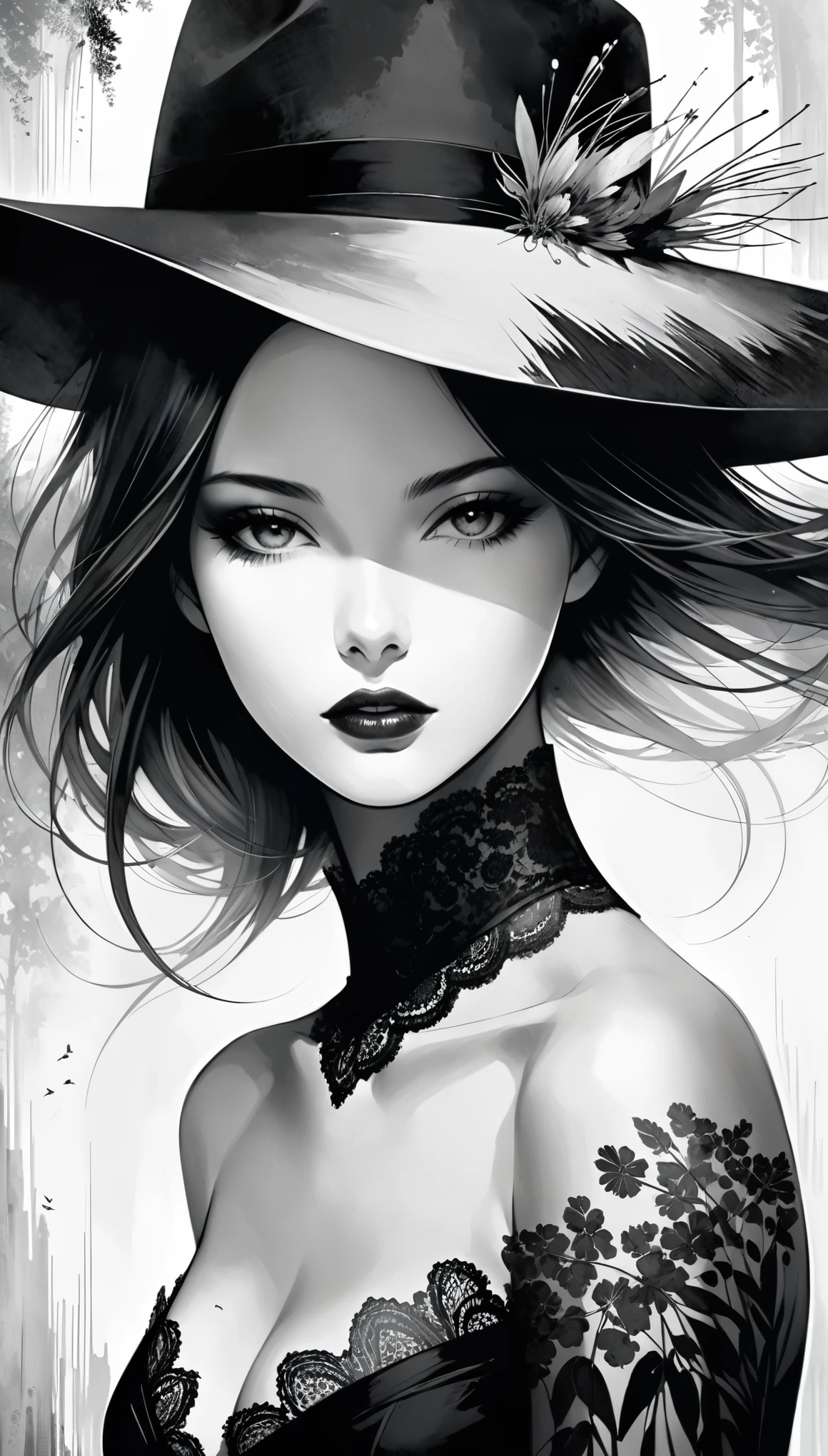 in style of Antonio Mora，in style of Antonio Mora，{in style of Hans Hartung},[in style of Andy Kehoe:0.5],in style of Anne Bachelier
(1girl:1.4),{cowboy shot:1.4}