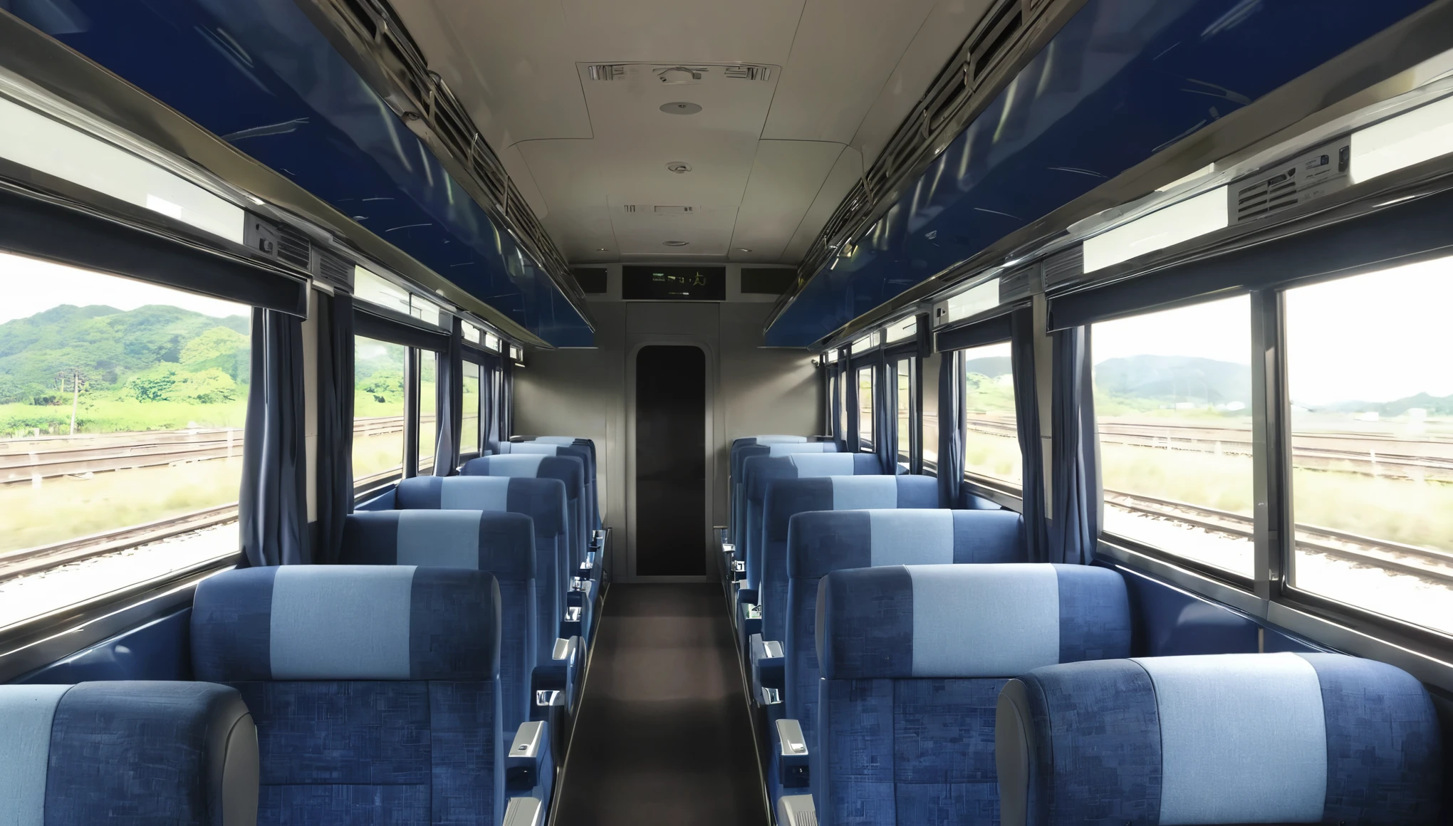train、Inside the car、
