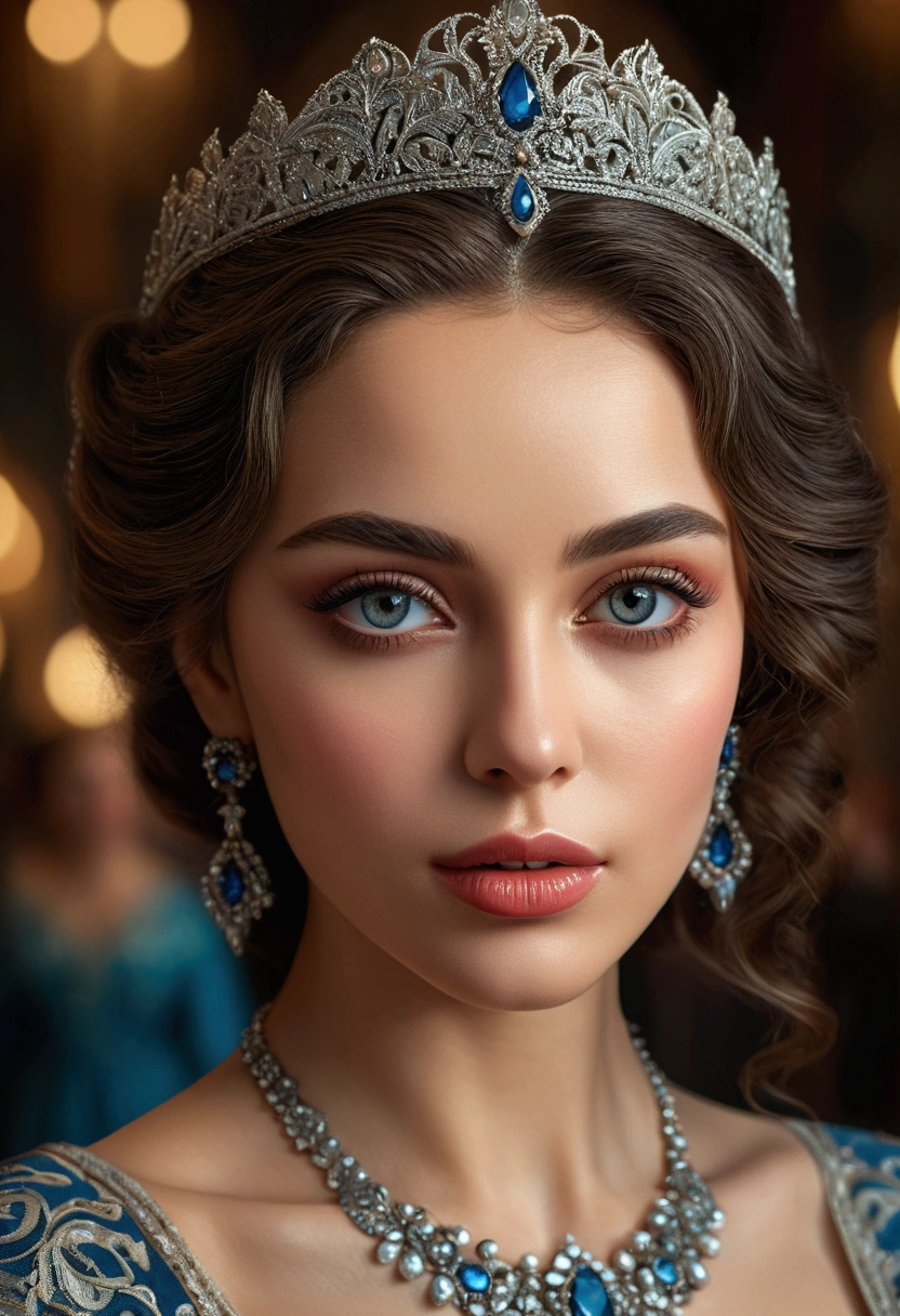 a beautiful detailed woman, beautiful detailed eyes, beautiful detailed lips, extremely detailed face, long eyelashes, elegant dress, cinematic lighting, dramatic colors, intricate patterns, detailed ornate background, (best quality,4k,8k,highres,masterpiece:1.2),ultra-detailed,(realistic,photorealistic,photo-realistic:1.37),concept art