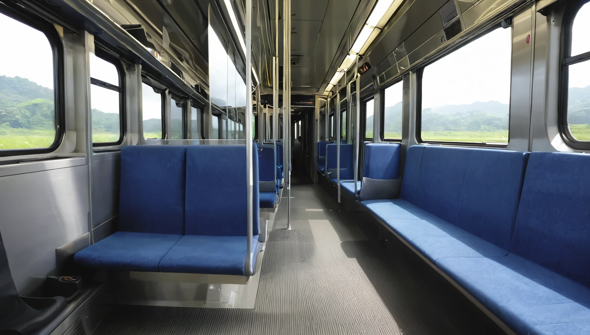 train、Inside the car、Side-by-side seats、