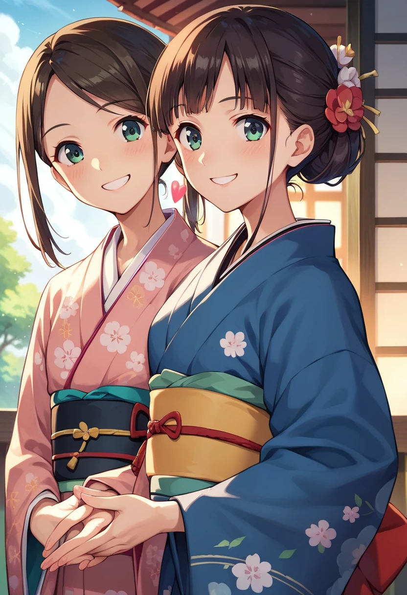 ((masterpiece)),((Ayako Katagiri)),((Katagiri Ayako)),((Full smile)),((Smile)),((happiness)),Healthy Beauty,(((kimono))),sexy,Anatomically perfect hands
