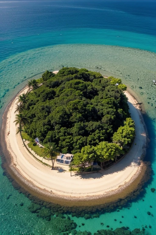 Uninhabited island