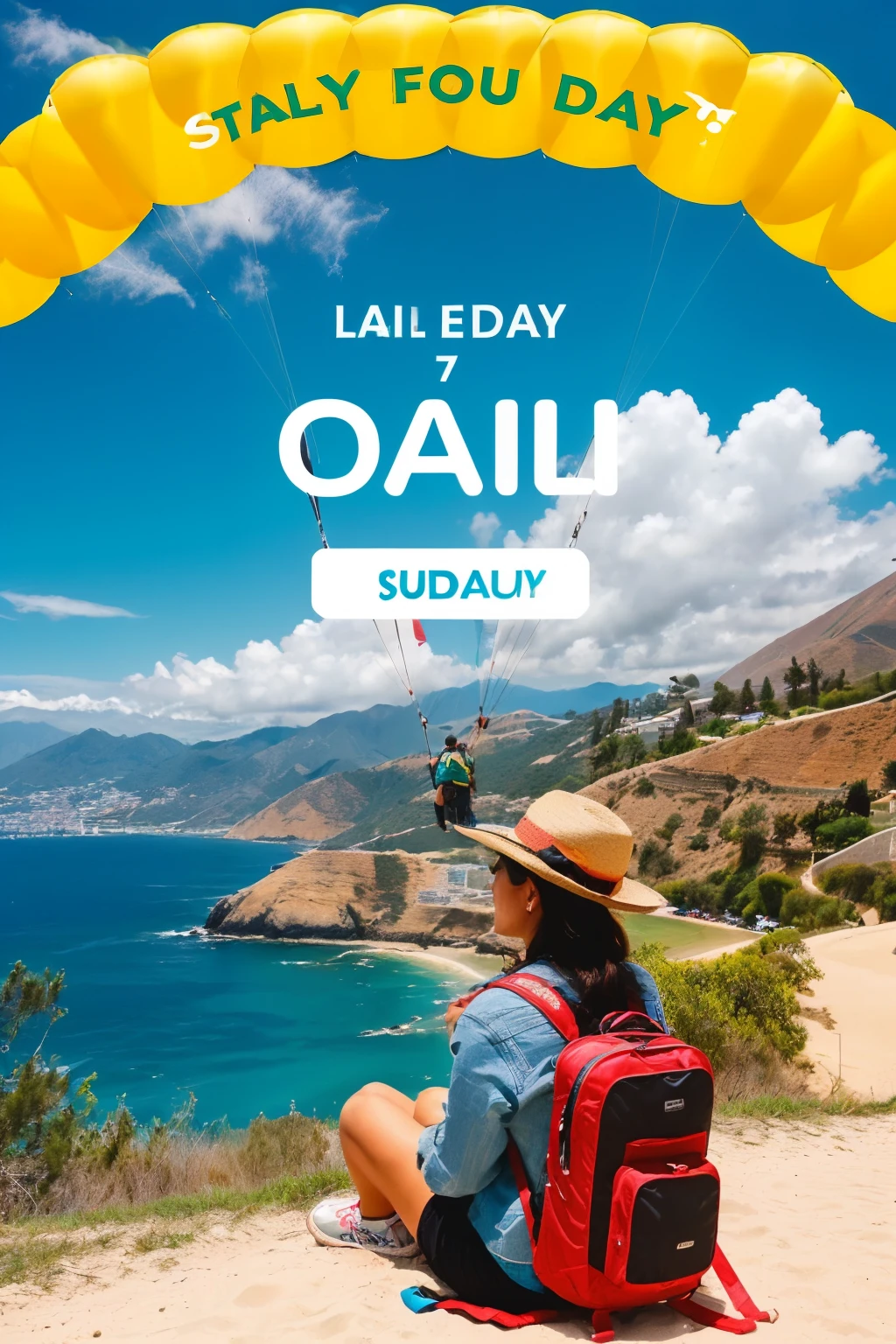 paragliding advertising with the following information """PARAGLIDING QUITO ECUADOR"""
🇪🇨😎🌎VUELA EN PARAPENTE  DE PASAJERO 🌎 😎🇪🇨

🚑🚑PROTOCOLO DE BIOSEGURIDAD COVID-19🚑🚑

📌1 ✅⛰🚐TRASLADOS CUMBAYA hasta EL AUQUI(TAKEOFF AREA at 3000 meters above sea level) 

📌2 ✅KIT( drink🥛, fruit🍎, cookie🍪)

📌3 ✅🏆🏆EXPERIENCIA PILOTOS (MORE THAN 10 years) 🏆🏆

📌4 ✅EQUIPOS NUEVOS 2020 ( CHAIRS WITH AIRBAG)

📌5 ✅🥛🥛HIDRATACION ILIMITADA

📌6 ✅📜📜CERTIFICADO DIPLOMA DEL VUELO EN PARAPENTE 

📌7 ✅10 FOTOS AEREAS camara GO PRO

📌8 ✅VIDEO FULL HD cámara GO PRO

📌9 ✅TENEMOS PARQUEADERO EN ATERRIZAJE Y DESPEGUE

📌10 ✅Tenemos baños en zona despegue 🧼🚽🧻

📌11 ✅tenemos sala de espera ZONA DESPEGUE🛋🛋

📌12 ✅zona CAMPING 🏕🏕 "free" si deseas una noche antes 

📌13 ✅Si eres cumpleañero  🎁🎁🎉🎊+ 5 extra photos + video especial para estado en redes sociales 🎊🎉🎁🎁

De LUNES A VIERNES💵 "$ 60" 💵SATURDAYS AND SUNDAYS HOLIDAYS 💵"$ 70" 💵price PER PERSON 🪂Book your flight at least 24 hours in advance🪂 
