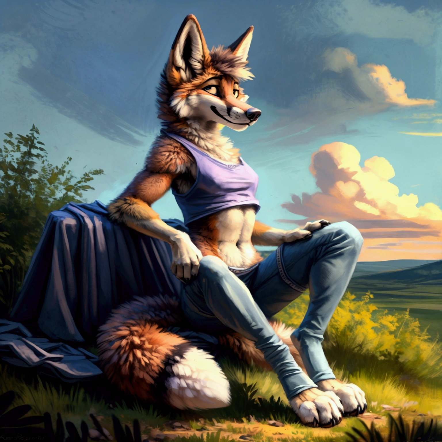 By snowfoxatheart, by kenket, by remy wolf, furry, fox wearing toe socks playfully teasing and showing off their toe socks, toe socks, paw fitting toe socks, athletic toe socks, uploaded to e621, uploaded to furaffinity, uploaded to x, uploaded to twitter