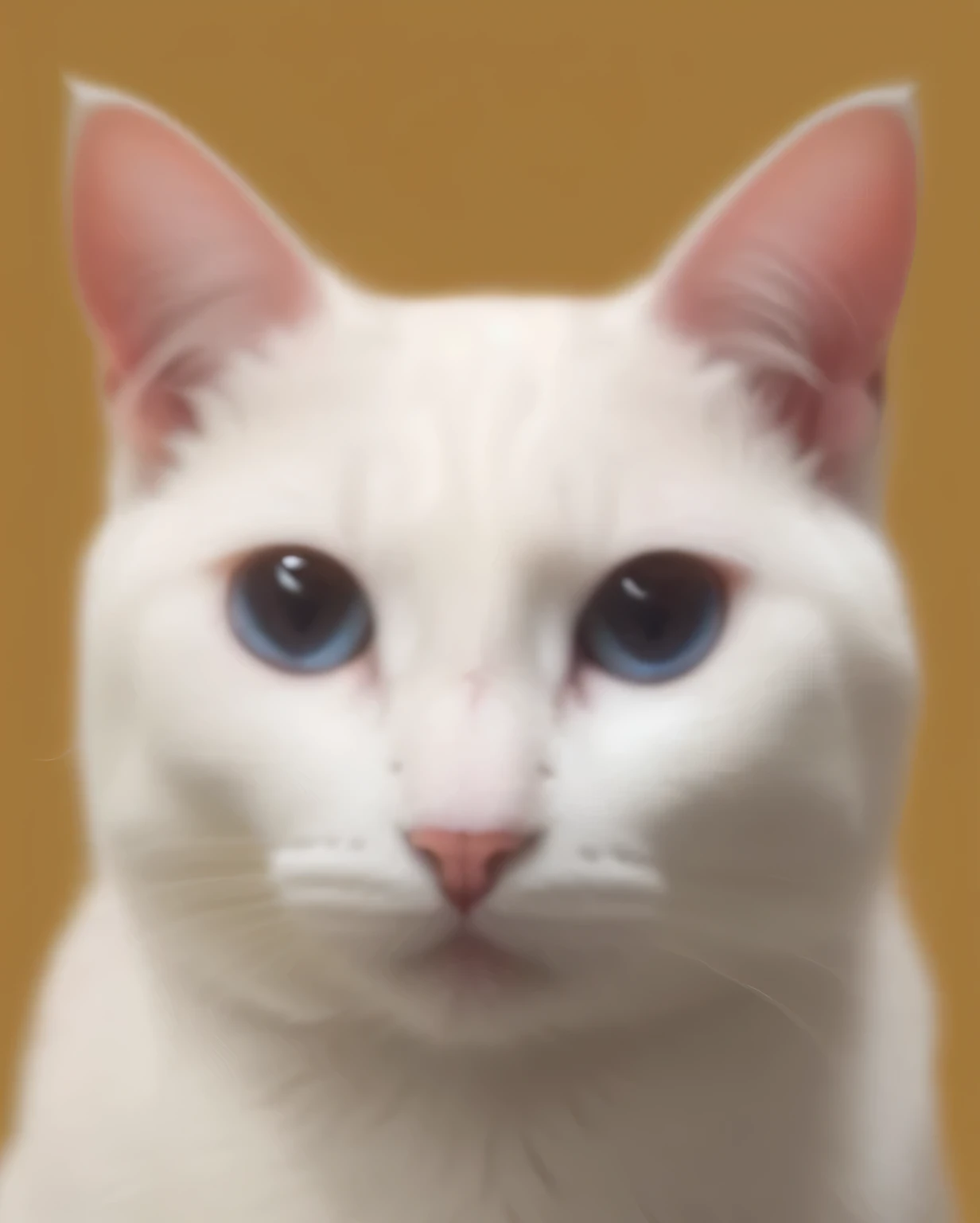 a very cute cat, vivid colors, hight contrast, she is very happy, her look is very happy and bright, she is smiling, the image is very detailed