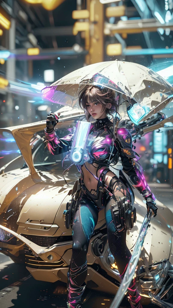 ((Best quality)), ((masterpiece)), (detailed:1.4), 3D, an image of a beautiful cyberpunk female with thick voluminous hair,light particles, pure energy chaos antitech,HDR (High Dynamic Range),Ray Tracing,NVIDIA RTX,Super-Resolution,Unreal 5,Subsurface scattering,PBR Texturing,Post-processing,Anisotropic Filtering,Depth-of-field,Maximum clarity and sharpness,Multi-layered textures,Albedo and Specular maps,Surface shading,Accurate simulation of light-material interaction,Perfect proportions,Octane Render,Two-tone lighting,Wide aperture,Low ISO,White balance,Rule of thirds,8K RAW