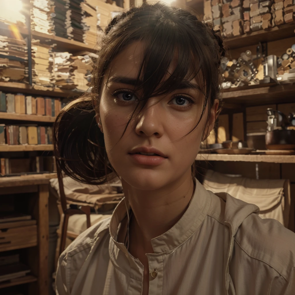 (RAW Photo, Best Quality), (Realistic, Photo Realistic: 1.3), Best Quality, Highly Detailed, Masterpiece, Hyperdetail, Illustration, 1 Girl, Dynamic Angle, World Masterpiece Theater, messy_long_hair, Best Quality, Very Detailed CG Unity 8k Wallpaper, Ink, Amazing, Cinematic Lighting, lens_flare, Full Body Image: 1.2, dunhuang_style, Flying: 1.2