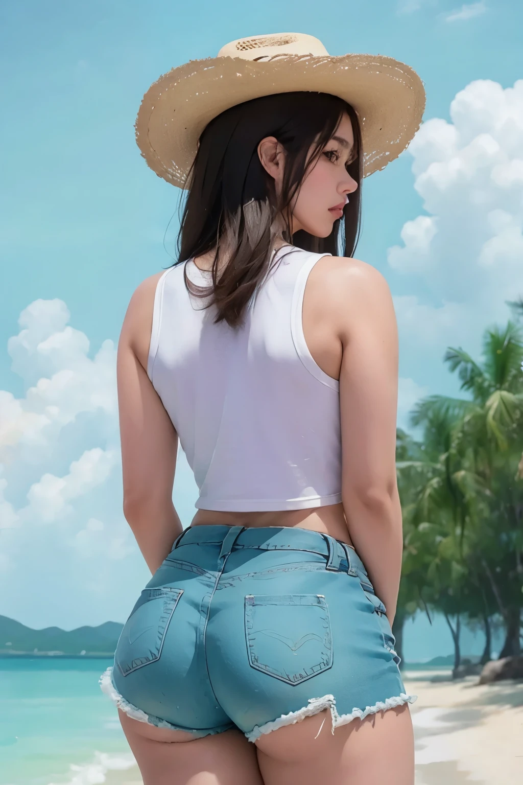 western cowboy style, cowgirl, photography, best quality, realistic, realistic, intricate details, (fine details), (intricate details), cinematic light, best quality backlight, clear lines, 8k, super high resolution, pureerosface_v1, wearing short shorts