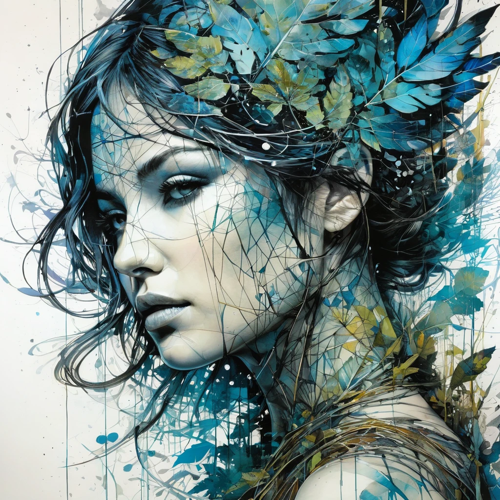 mysterious silhouette forest woman, by Minjae Lee, Carne Griffiths, Emily Kell, Geoffroy Thoorens, Aaron Horkey, Jordan Grimmer, Greg Rutkowski, amazing depth, masterwork, surreal, geometric patterns, intricately detailed, bokeh, perfect balanced, deep fine borders, artistic photorealism , smooth, great masterwork by head of prompt engineering