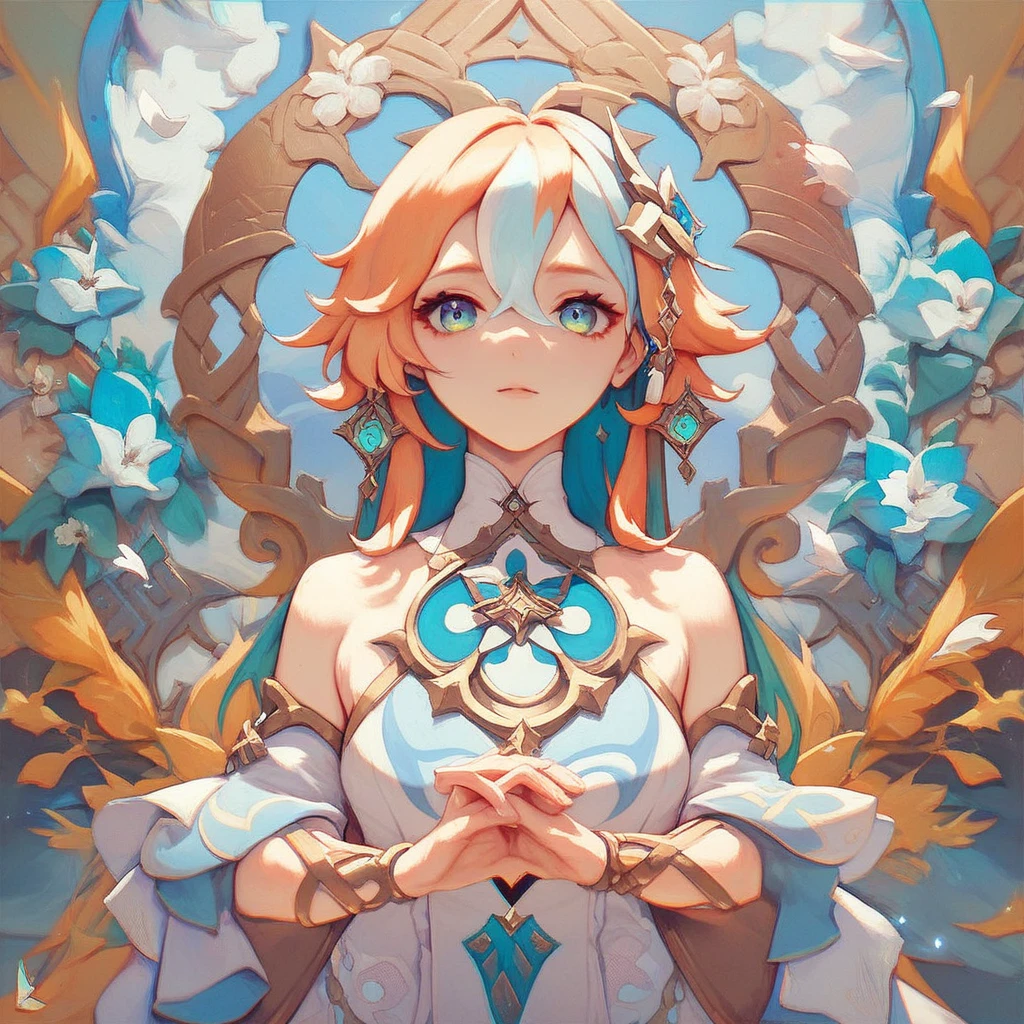 (Masterpiece, best quality, intricate details, very aesthetic), good hands, 1girl, Genshin OC, Character Design