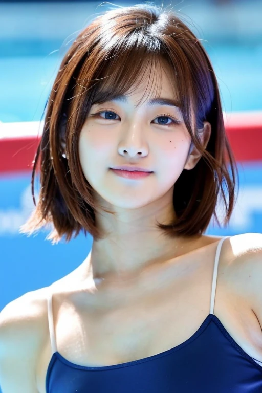 Korean Idol、Half Korean and half French、Competitive swimmer