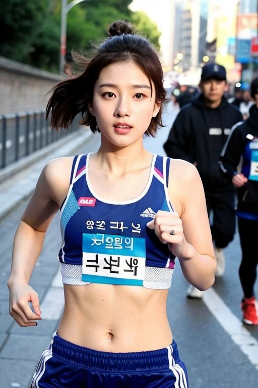 Korean Idol、Half Korean and half French、Marathon runner