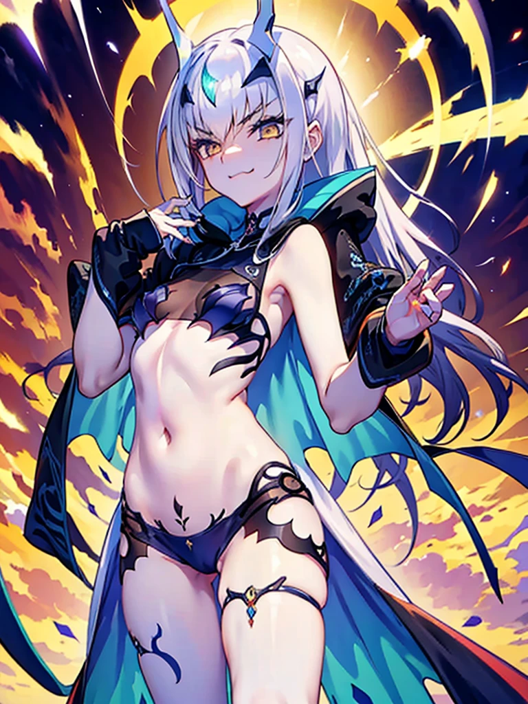 Melusine, 1 girl,Highest quality,((Highest quality)),((Tabletop)),((Perfect Face)),1 girl,smile,beauty,((Holographic)),Cinematic,Movie cover, Cold gaze,Long eyelashes, ,Mr.々A pose,sketch (Character design sheet, same characters, whole body, Three-View, front, ~ ~ ~ side, return)