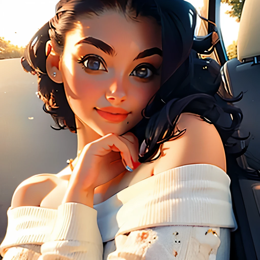 Best quality, masterpiece, ultra high res, (photorealistic:1.4), raw photo, 1girl, off shoulder