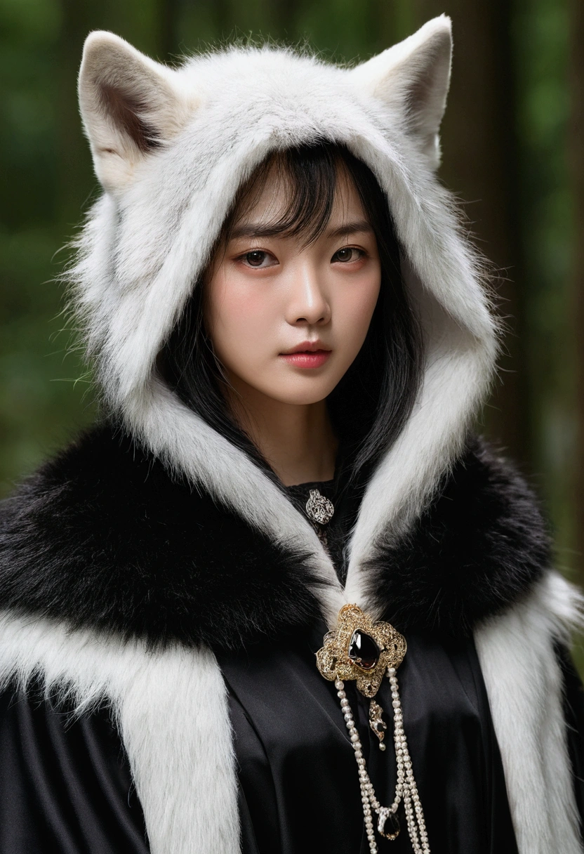 Wolf,Wolf cloak,Ruan Jia,Pino Deheny,black gem,Stupid Dog,肌肉发达的雄性Wolf, (Delicate face), (Fine fluffy fur)