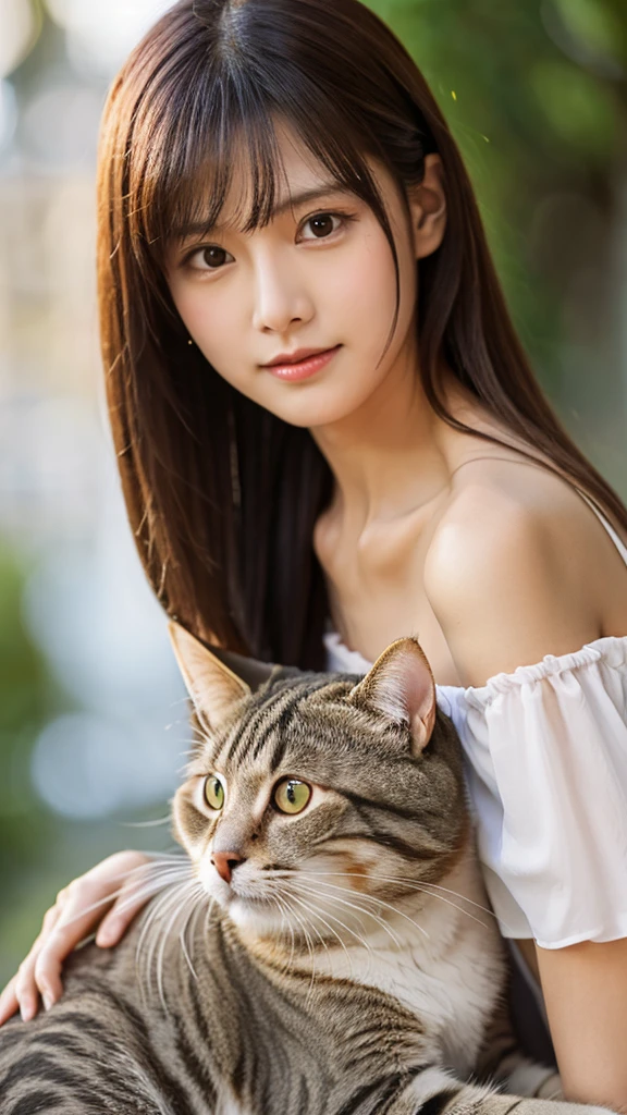 (8K, HDR, highres), ((((Photography, RAW photo, hyperrealism, masterpiece, best quality, ultra highres)))), (pin light, back light, backlighting, cinematic light), sharp focus:1. 4, (hyper detail, finely detailed), face close-up, close-up,
1girl, Egg-shaped face with cat-like eyes, small and plump lips, straight and cute nose, slightly blushing cheekbones, thick eyebrows and long and pretty eyelashes.