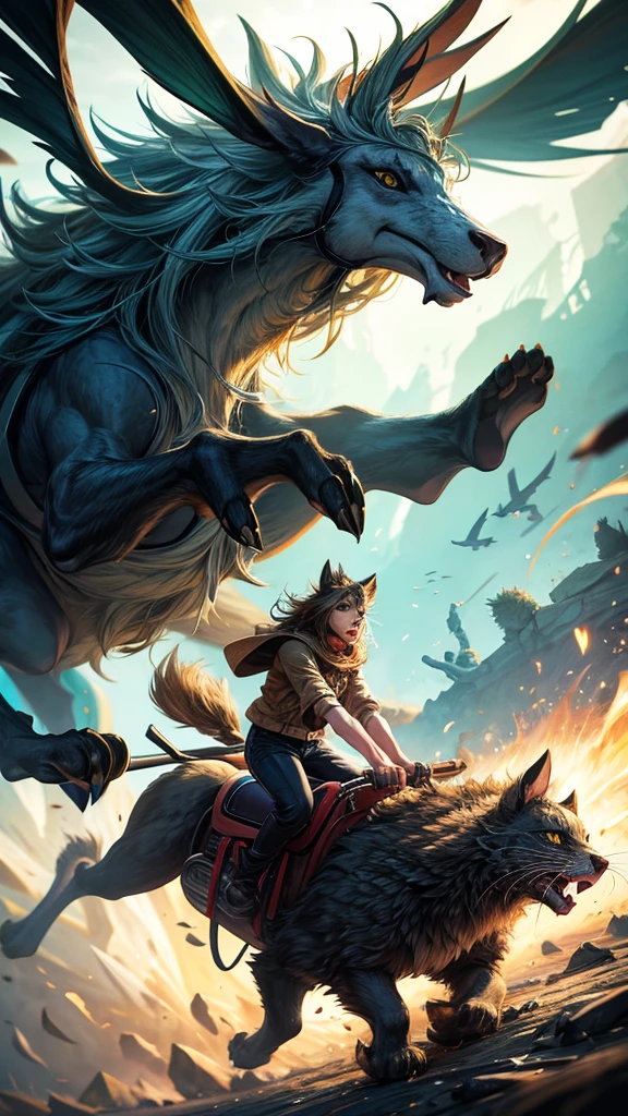 Animals Riding Warning