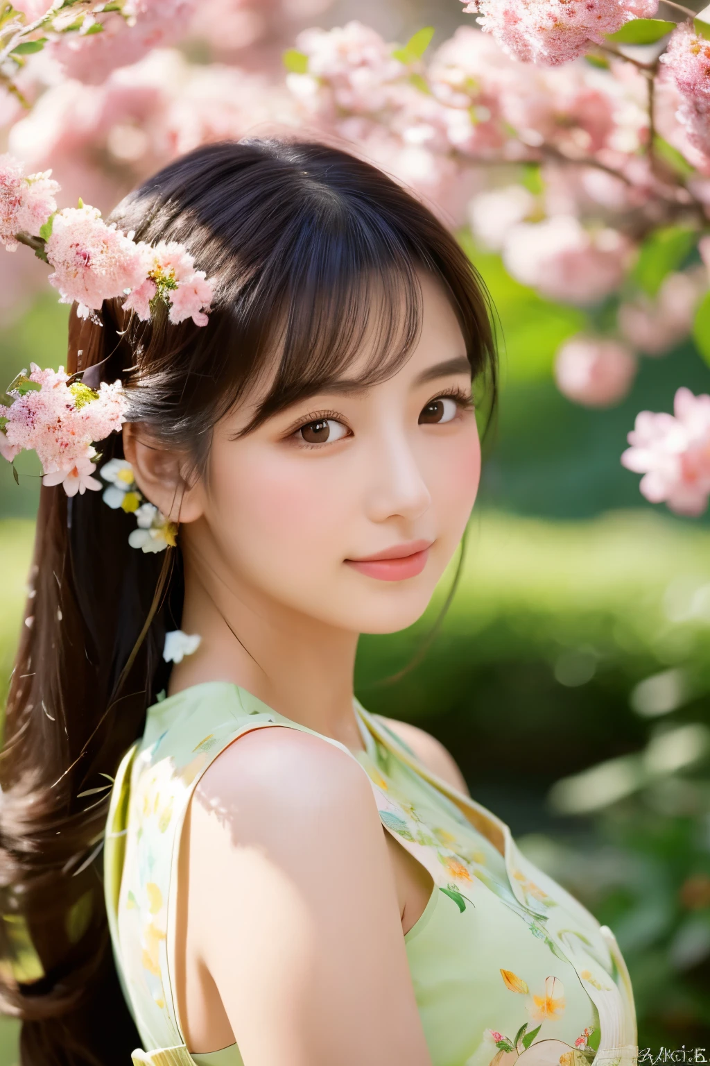 Girl with exquisite facial details, beautiful lips and eyes, beauty of china, in the garden, Wearing a traditional cheongsam, With a graceful posture and a calm look. She is surrounded by blooming flowers and lush greenery.. The sunlight shines softly through the leaves, Gives her face a soft, warm glow. The artwork is created using oil painting techniques, Emphasis on ultra-detailed brushwork and realistic depiction. The colors are bright and vibrant, With a touch of romanticism. The overall image quality is top notch, 4K resolution and photorealistic details. The lighting is、Enhance the beauty of girls、Carefully designed to create a tranquil and peaceful atmosphere.