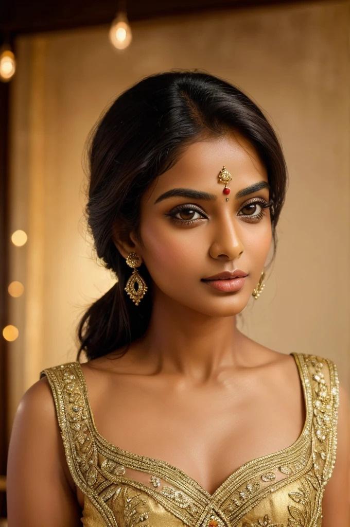 ((best quality)), ((masterpiece)), (detailed), perfect face rich indian woman