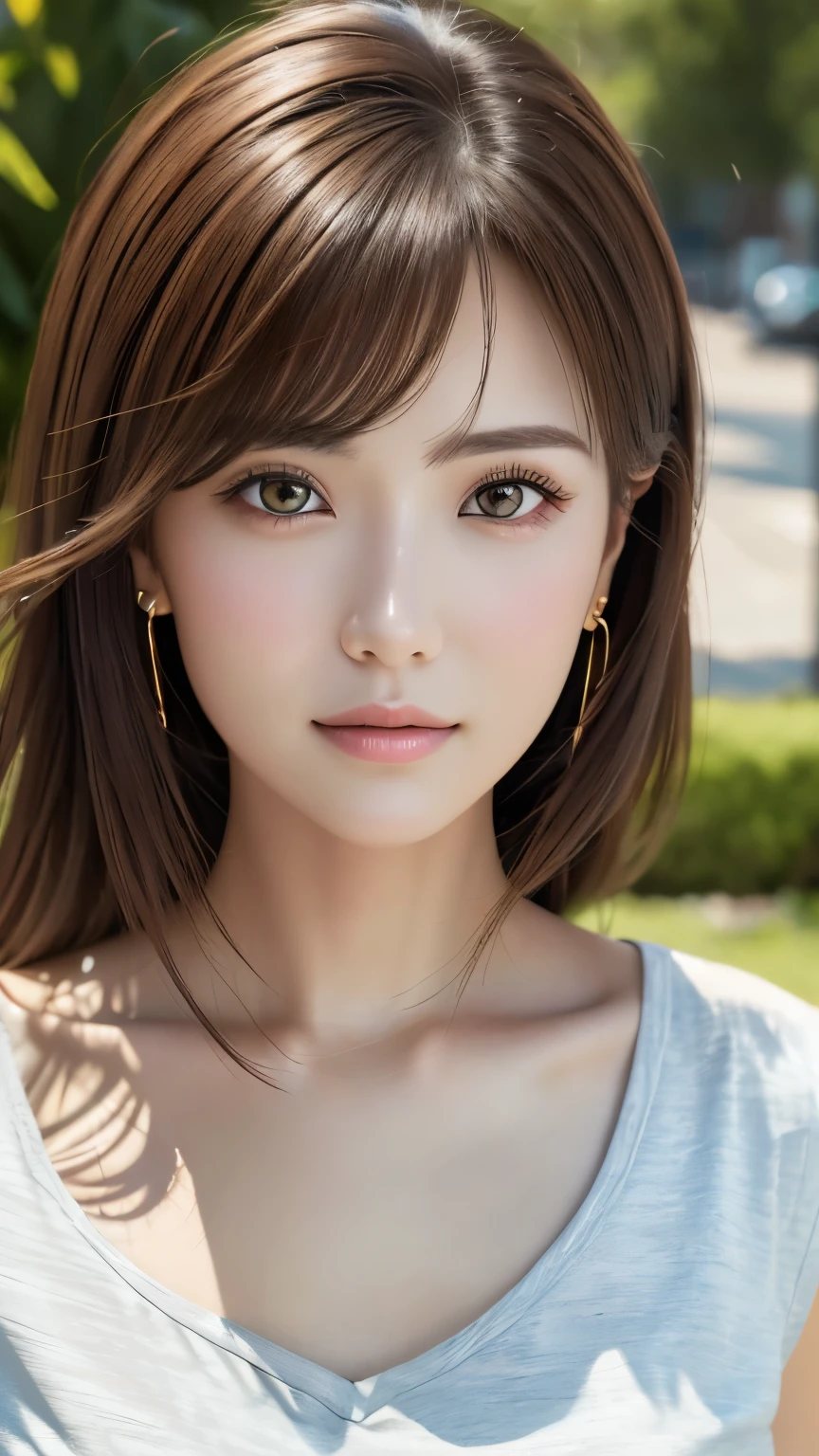 (Representative works:1.3)、(8k、Realistic、RAW Photos、Best image quality:1.4)、(30 year old mature woman)、Small face、Beautiful Face、(Realistic Face)、No makeup、Natural Makeup、light makeup、 (Dark brown hair)、Beautiful hairstyle、Realistic eyes、Beautiful details、 (Realisticな肌)、Beautiful Skin、 (Casual Fashion)、 Confused、 charm、超High resolution、Ultra-realistic、 High resolution、Golden Ratio