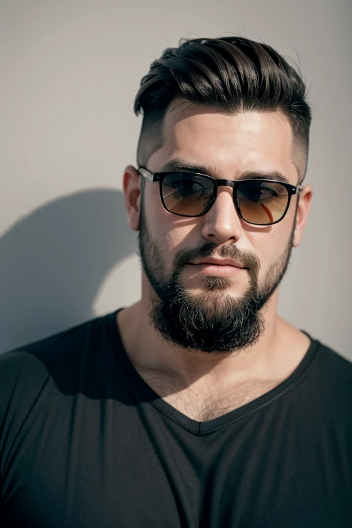 adult man photo, with beard, Wearing sunglasses
