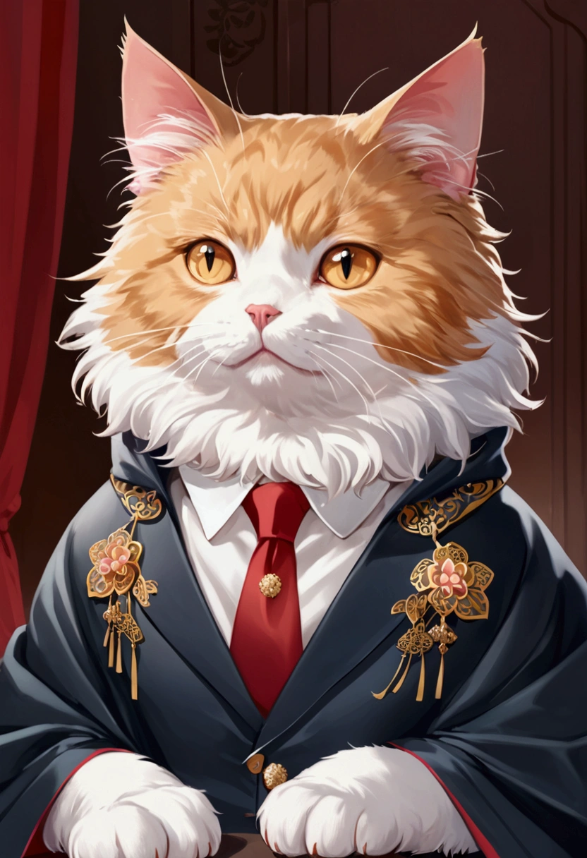 Cat,橘Cat, cloak,Ruan Jia,Suit,tie,花Cat,Stupid Dog,肌肉发达的雄Cat, (Delicate face), (Fine fluffy fur)