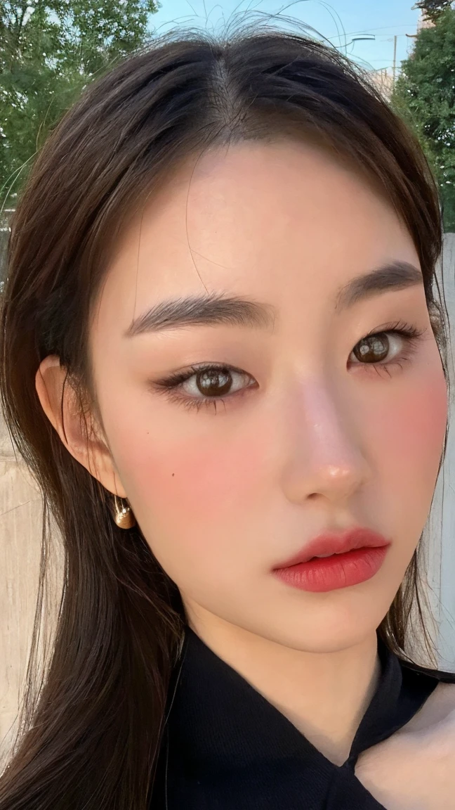 A girl with a perfect figure, very beautiful face and eyes, ,Huge breasts,Huge breasts,The bust is really big,Baogou,90s street style clothing,Low-cut,Strike sexy poses,,beautiful skin