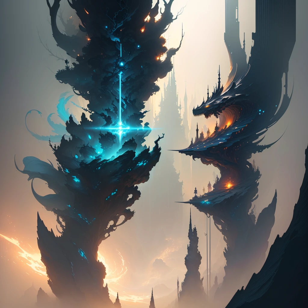 masterpiece, best quality, (extremely detailed CG unity 8k wallpaper), (best quality), (best illustration), (best shadow), absurdres, realistic lighting, (Abyss), beautiful detailed glow, art by PeterMohrBacher,