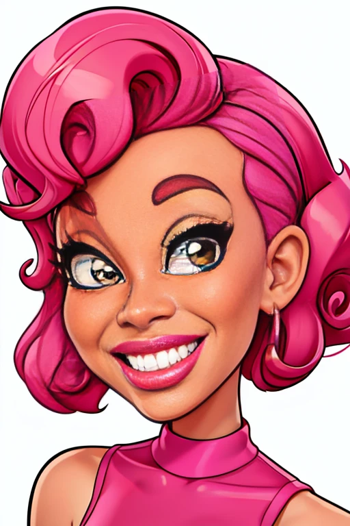 cartoon girl with a big smile and a big smile on her face, cartoon artstyle, caricature style, in cartoon style, cartoon portrait, cartoon art style, cartoon style illustration, cartoon art, caricature illustration, pop art cartoon style, caricature!!!, charicature, cartoon style, cartoon digital art, cartoon digital painting, inspired by Daphne McClure, digital art cartoon, 8k