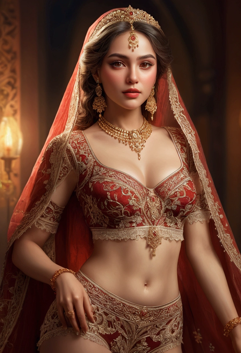 a redanian noble woman, in seethru undergarments, full body portrait handdrawn sketch, intricate detailed face, beautiful detailed eyes, beautiful detailed lips, extremely detailed eyes and face, long eyelashes, elegant posture, delicate features, soft lighting, warm color tones, chiaroscuro, traditional art, digital painting, high quality, best quality, 4k, 8k, highres, masterpiece, ultra-detailed, realistic, photorealistic, HDR, UHD, studio lighting, ultra-fine painting, sharp focus, physically-based rendering, extreme detail description, professional, vivid colors, bokeh