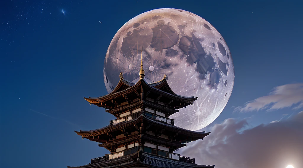 Moon in the sky photography