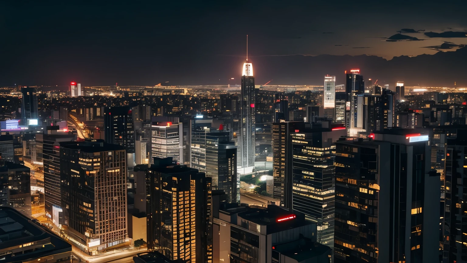 Buildings in the city of São Paulo. cinematic lighting