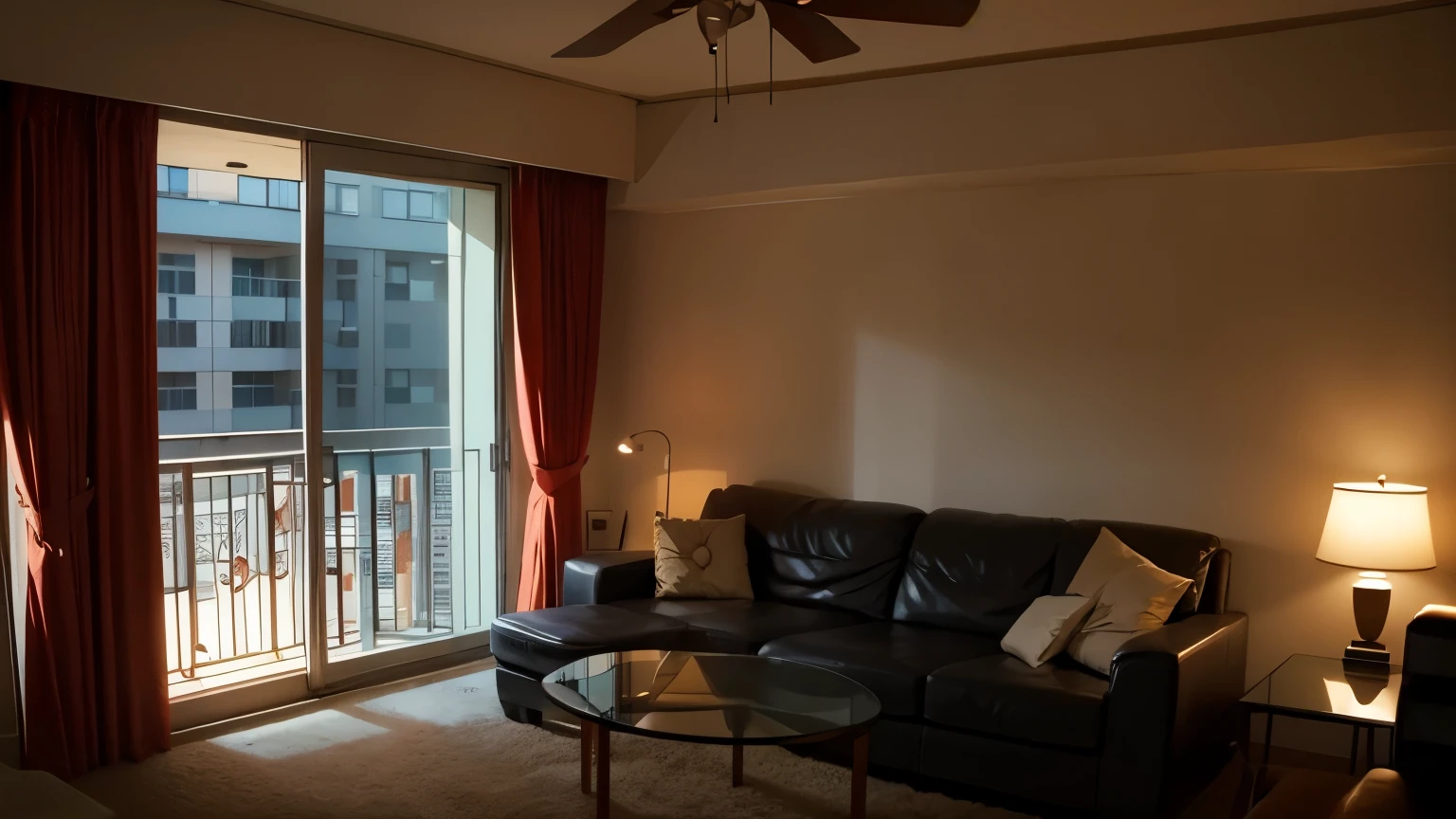 Apartment buildings. Cozy feeling. cinematic lighting