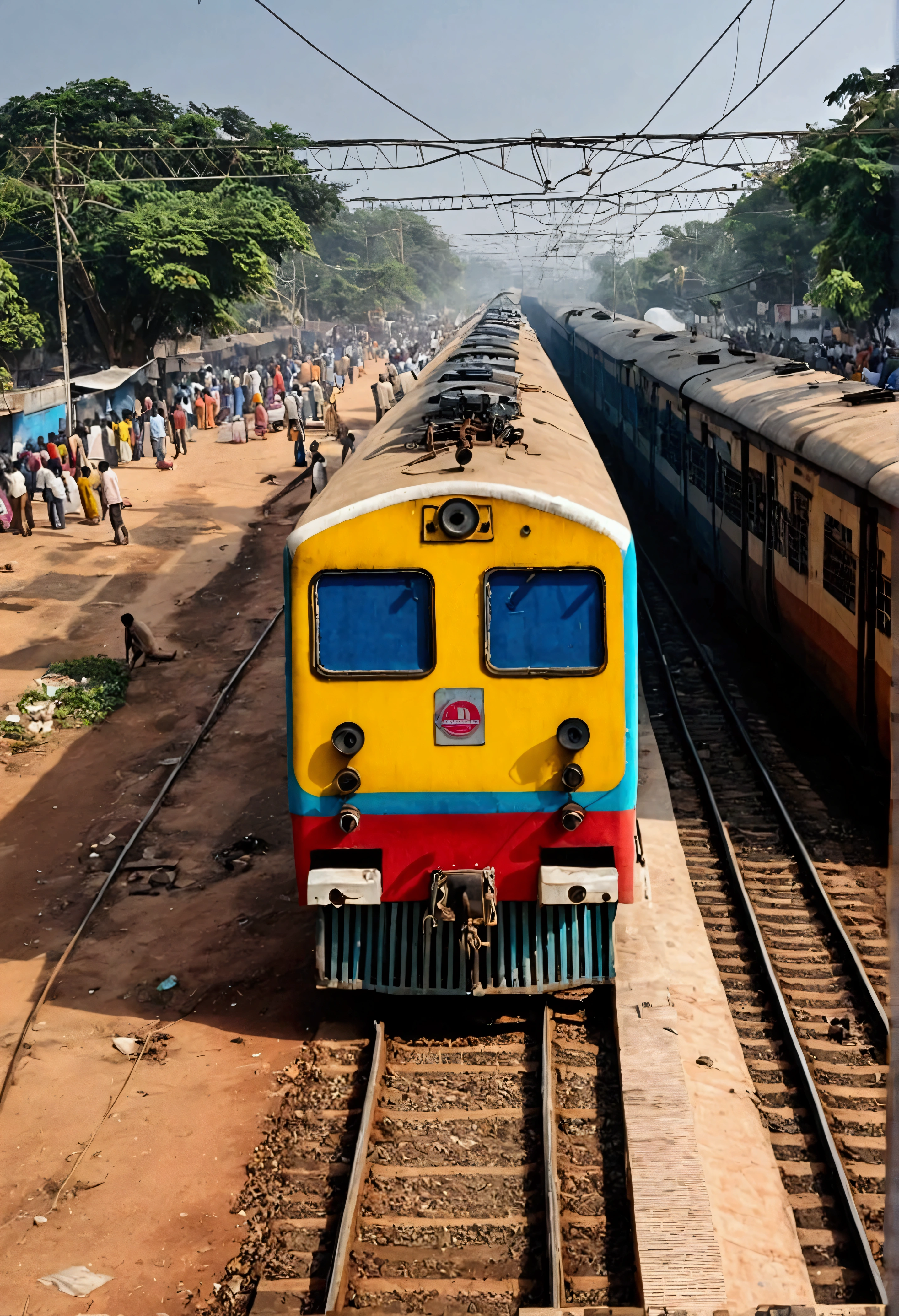 Secunderabad railway station train moving photos