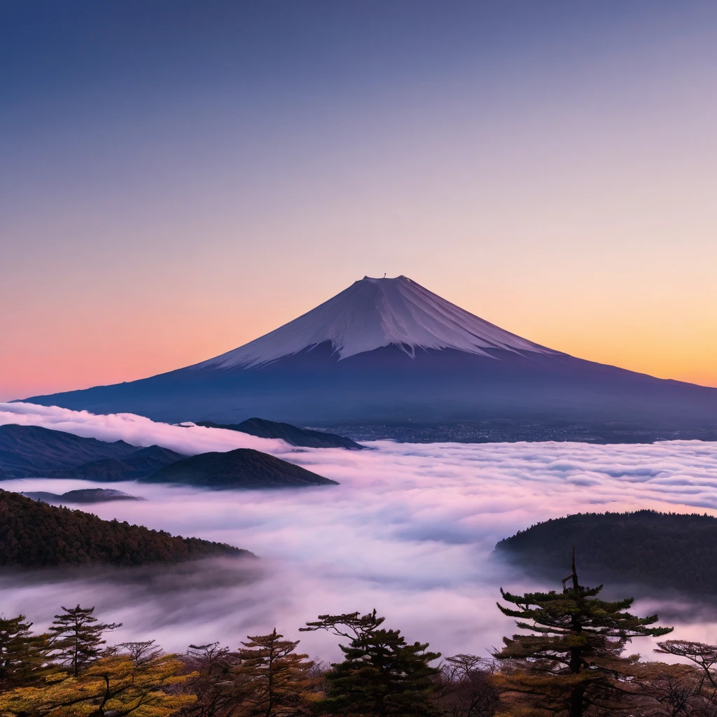 A morning in another world, jukai in mt fuji, divine, mysterious and calm, good morning, ancient Japan, a world where everyone is happy, I wish for world peace. ((Highest quality, 8K, masterpiece: 1.3))
