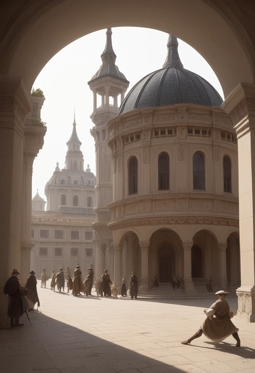 Imaginez une jeune fille qui se promène dans un quartier pittoresque de Paris, une tasse de thé à la main. Décrivez la scène en détail : l'architecture des bâtiments, les sons et les odeurs de la rue, les passants qu'elle croise. Quel est son état d'esprit ? Pourquoi a-t-elle choisi ce quartier pour sa balade ? Y a-t-il quelque chose de particulier qui attire son attention ? Racontez son parcours et les pensées qui l'accompagnent.