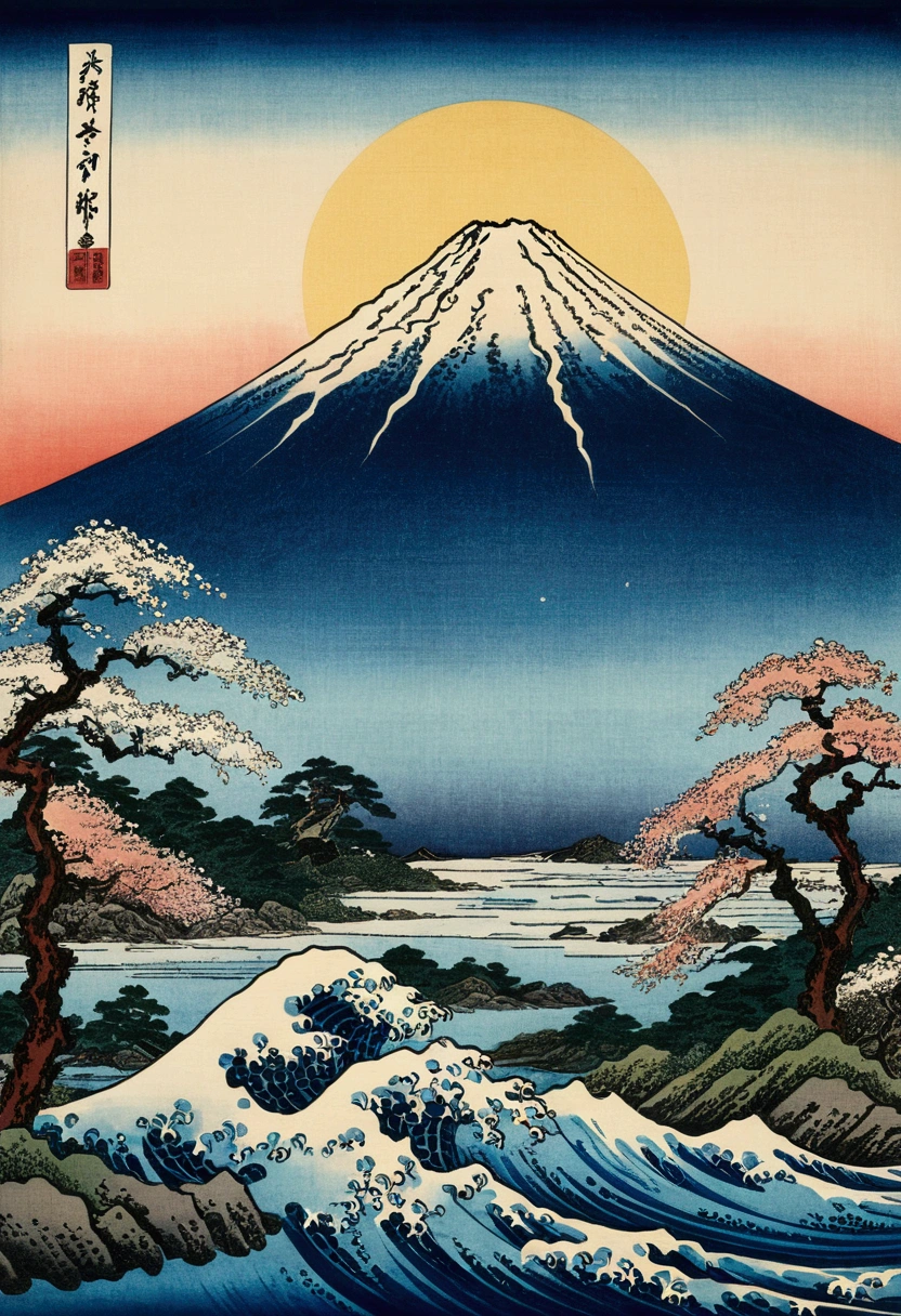 Ukiyo-e Katsushika Hokusai big Fuji Mountain