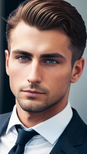 A handsome Abramowicz man focus on face photo with color