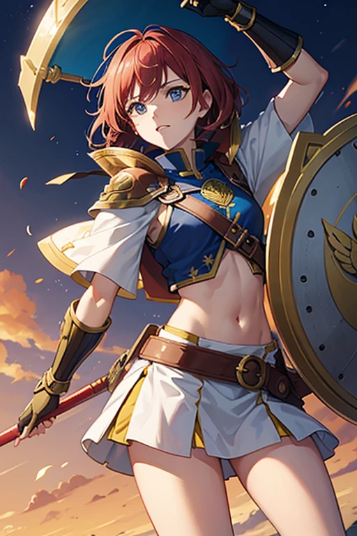 create a shield with the emblem of warriors of the dawn