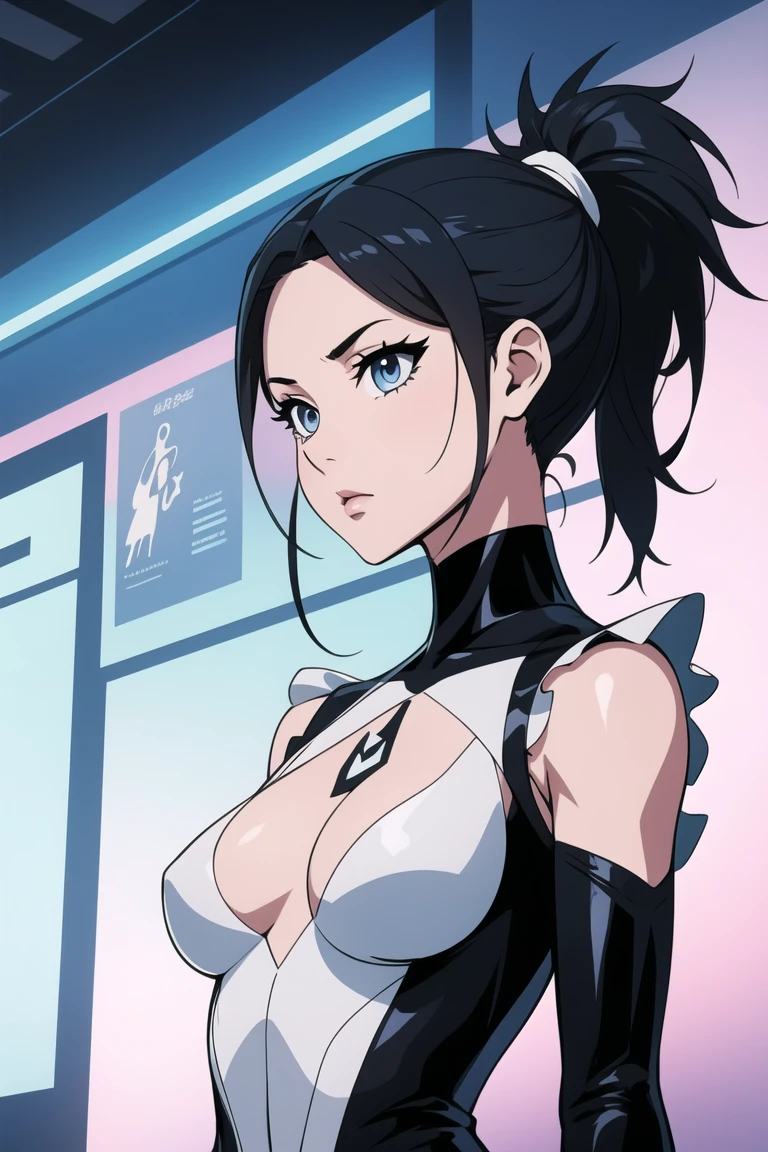 (Best aesthetics:1.2), High aesthetic sense, One Girl, alone,ponytail、whole body