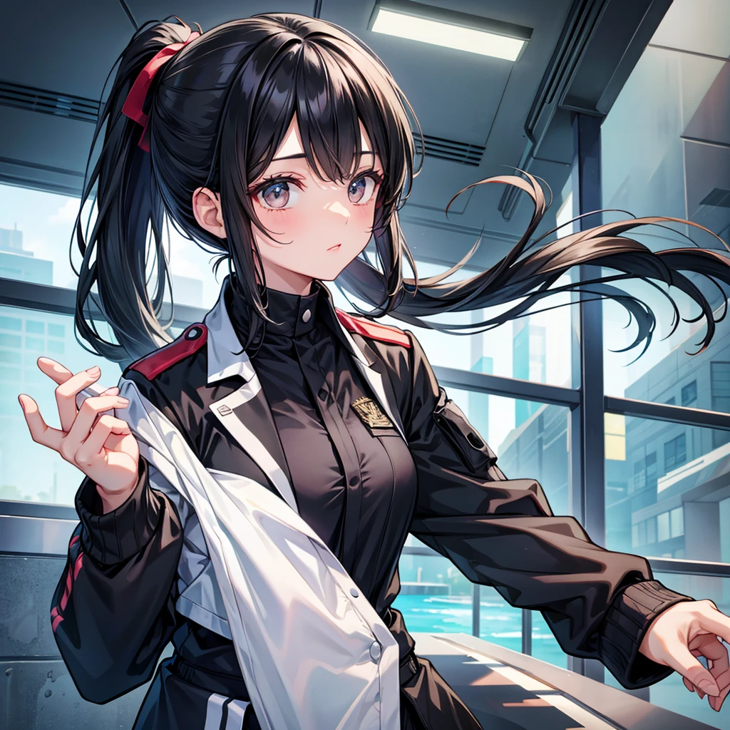 front face,(front view),cowboy shot,top-quality,Top image quality,perfect anatomy,masterpiece,ultra-detailliert,Beautiful、ultra-quality, best quality,high resolution, ultra-detailed,game cg,dutch angle ,beautiful detailed eyes, visualart,five fingers, perfect hands,美少女,
BREAK
mayuzumi_fuyuko_theidolmstershinycolors,black_hair, bangs, long_hair, blush, brown_eyes, blunt_bangs, breasts, two_side_up, smile, ribbon, medium_breasts,BREAK,(volleyball uniform),(cameltoe:1.3),erect nipples,(spread legs:1.3),open mouth, drivel, be breathless, very humid, (steam:1.5),汗