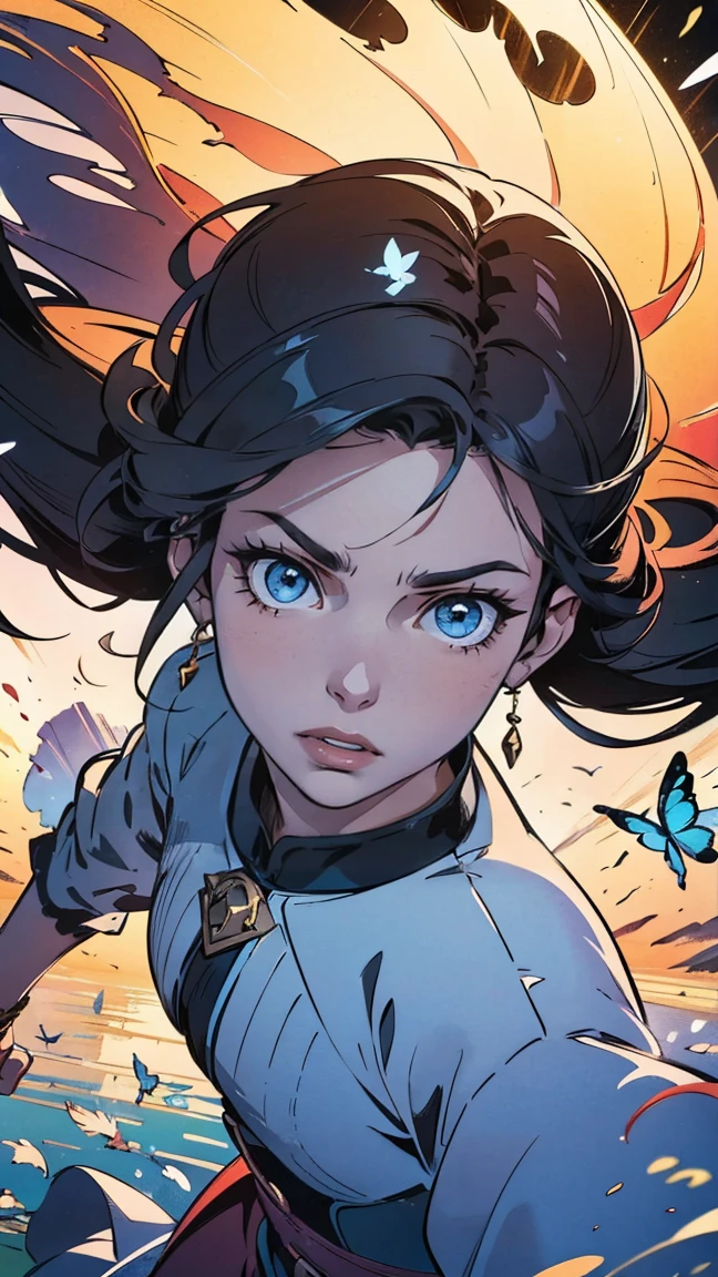 (masterpiece, highest quality:1.2),Wind Spirit,girl:17 years old:perfect face,dance,butterfly々,flower,Wind,effect,be familiar with,magic effect,light,Very light, artistic, artist, color art, Use of magic,fancy,fantasy,beautiful,The best masterpiece,masterpiece,Sparkling,rich colors,colorful,Cast a colorful spell,be familiar with,Beautiful light and shadow,Sounds like fun, doesn't it?,anatomically correct,Wind effect,dream-like,fantasy,mysterious,Lakeside